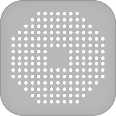 Filtre à cheveux pour douche Gris ou blanc Filtre en silicone pour lavabo , baignoire et douche - Bouchon en caoutchouc pour salle de bain et cuisine (gris) (1/5)