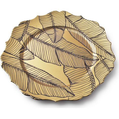 Sottopiatto BLANCHE COLORS, decorazione artistica, 33 x 33 x 2 cm (1/2)