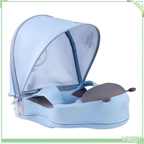 Flotteur de natation pour bébé - FAFEICY - Mambobaby - Non gonflable - Auvent amovible UPF50+ - Inclinaison 40° (1/5)