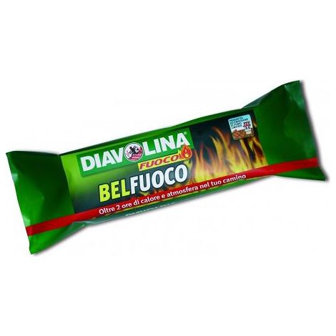Diavolina Fuoco Tronchetto Bel-Fuoco Ecologico - Confezione 1 Pezzo - Combustibili per Stufe (1/2)