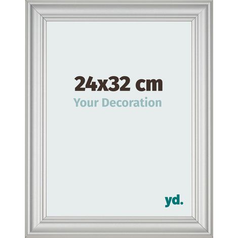 yd. - Cadre photo 24x32 - Argent Mat - MDF - Lazio (1/5)