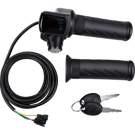 Remplacement complet accélérateur torsion pour poignée vélo électrique RIDSTAR Q20 Q20Pro H20 H26 Pro avec verrouillage clé écran LCD (1/5)