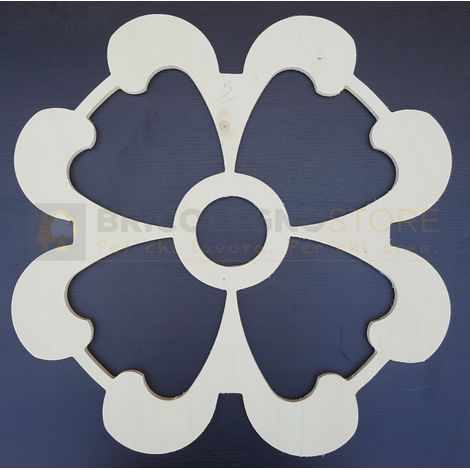 Telai per luminarie del salento in pioppo per luci led da arredo varie sagome dimensione disponibile: sag 5 diametro 590 mm