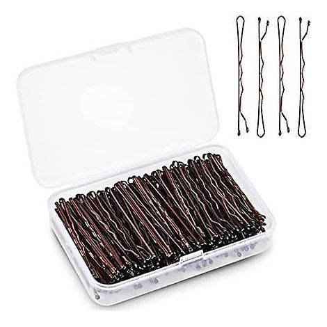 epingles Cheveux, 150pcs Epingle Cheveux Femme, Mtal Pince Chignon, Pinces Cheveux, Pins Kit Pour Femmes Filles Et Salon De Coiffure (marron) (1/5)