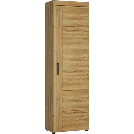 Garderobenschrank in Grandson Eiche Nb. mit Türanschlag rechts CARIATI-129, B/H/T ca. 58/195/37,4 cm (1/4)