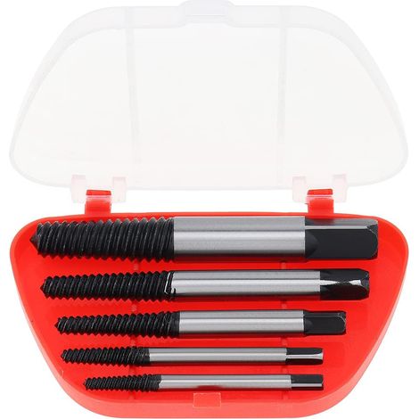 Jeu de 5 extracteurs de vis M3 à M18 en acier HCS - 450405