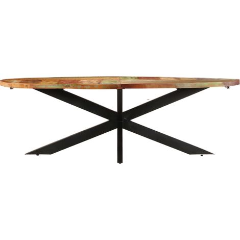 Maison Exclusive - Esstisch 240x100x75 cm Altholz Massiv