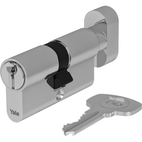 Cylindre européen de sécurité Standard pour Serrure YC051KD273503N1 Nickelé, 27/35mm, Double, Frictionné, 3 clés (1/5)