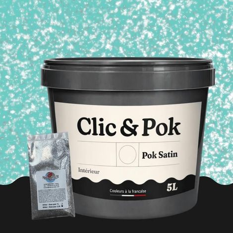 Peinture Effet Pailleté pour Murs & Plafonds - POK PAILLETTE - 5L - Majorque (1/4)
