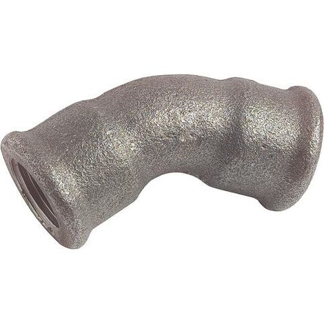 COUDE EGAL FONTE NOIRE 45° DOUBLE FEMELLE N° 41