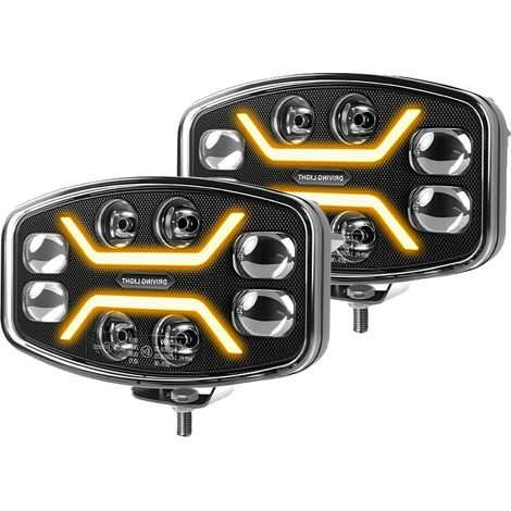 Lampe de travail, haute luminosité, design élégant, 2PCS 10INCH (1/2)