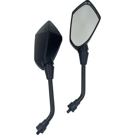 Lot de 2 rétroviseurs universels pour moto, avec filetage à droite et à gauche, compatibles avec scooter, VTT, cyclomoteur, vélo électrique (1/5)