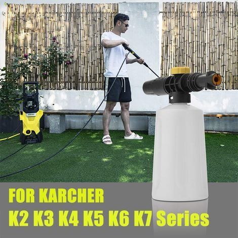 Schaumkanone für Kärcher K2 K3 K4 K5 K6 K7 Hochdruckreiniger, 750-ml-Schaumlanzen-Set mit verstellbarer Düse, für Autowäsche und Fensterreinigung (1/4)