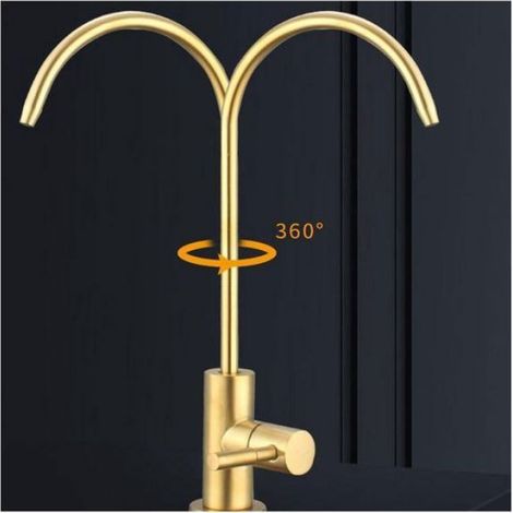 Robinet Purificateur - Acier Inoxydable - Rotation 360° - Pour Cuisine et Salle De Bain - 1 Pièce (1/5)