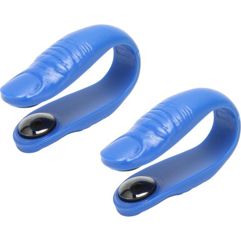 Lot de 2 pinces Tigre Bouche à aimants, massage acupression efficace et sûre pour migraine et vertiges, bleu. (1/5)