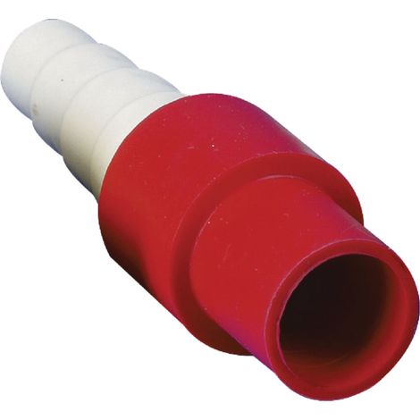 Aspen Pumps – Connecteur adaptateur flexi souple 18mm rouge pour tube de condensat – Raccord rapide sans fuite – Compatible avec 14mm, 16mm, 20mm