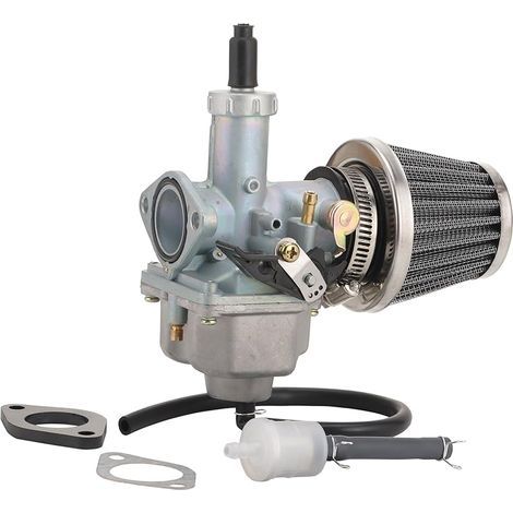 Carburador PZ26 de 26 mm con filtro de aire, filtro de combustible y juntas del colector de admisión, repuesto para motores de 4 tiempos 110cc 125cc XR100 CB125 TaoTao DB17 125 Dirt Bike ATV Quad (1/4)