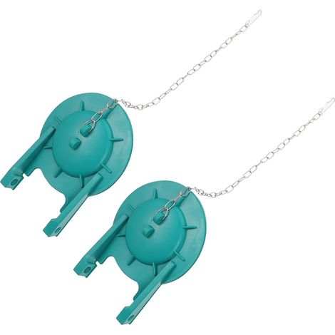 Clapet de Toilette en Caoutchouc Vert 2pcs (1/5)
