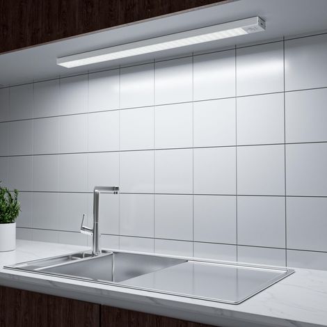 Lampe de placard LED 43cm, 84 LEDs 5000K, détecteur de mouvement, rechargeable USB 2500mAh, sans fil, veilleuse pour armoire, escalier, couloir, cuisine, garage, salle de bain