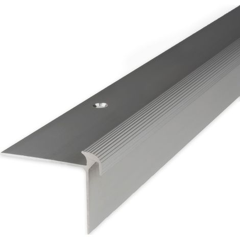 PROVISTON Treppenkantenprofil 40 x 30 x 1000 mm Aluminium eloxiert Winkelprofil Silber (1/5)