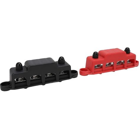 DC-Sammelschienenverteilerblock 12 V bis 48 V 250 A Sammelschienenkasten mit 4 x M8-Anschlussbolzen Hochleistungsmodul
