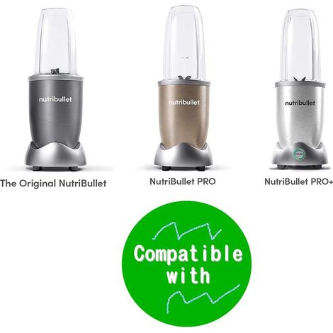 Gobelet de rechange pour extracteur de jus - Transparent - 1 pièce, pièce de rechange 907 ml, compatible avec le mixeur NutriBullet 600/900 W - Grand (1/3)