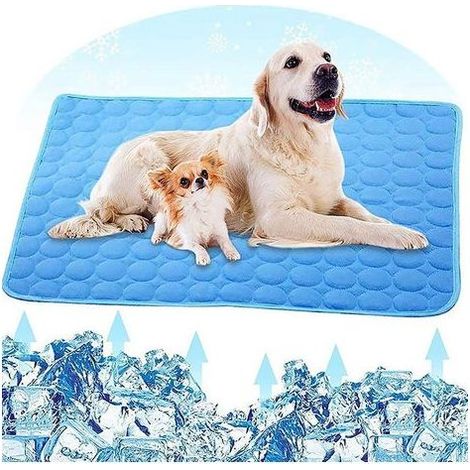 Tapis rafraîchissant pour chien, lavable, antidérapant et doux, couverture rafraîchissante pour animaux de compagnie, été, 70 x 55 cm
