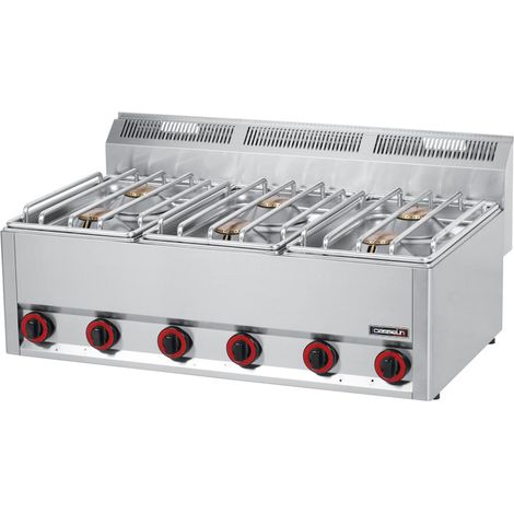 Fourneau gaz à poser - 6 feux - 27000W - Casselin