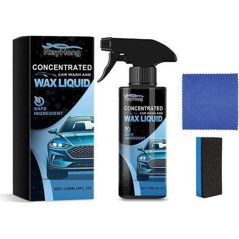 Spray de revêtement à action rapide pour voiture, kit de spray de revêtement efficace pour le nettoyage extérieur de votre voiture (1/5)