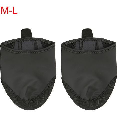 1 Paire de Protège-Chaussures Vélo Anti-Dérapant, Coupe-Vent et Isolant pour Cyclisme sur Route et Montagne (Noir, Taille M/L) (1/5)