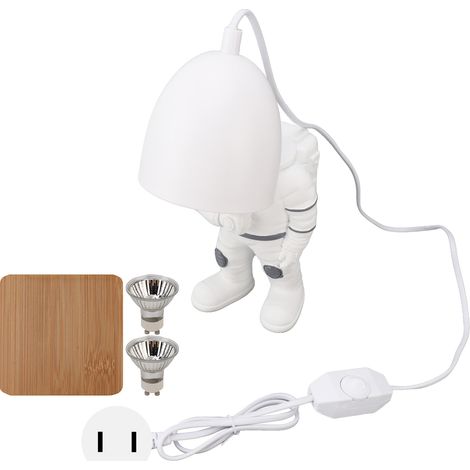Lampe de Table Astronaute avec Diffuseur d'Huiles Essentielles, Brumeur et Chauffage pour Bougies, Lumière Dimmable, 110-220V, Décoration Moderne pour Chambre (1/5)