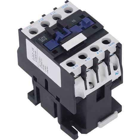 Contacteur électrique AC 25A normalement ouvert, contacts en alliage d'argent, fixation par vis M5, tension 380V AC (1/5)