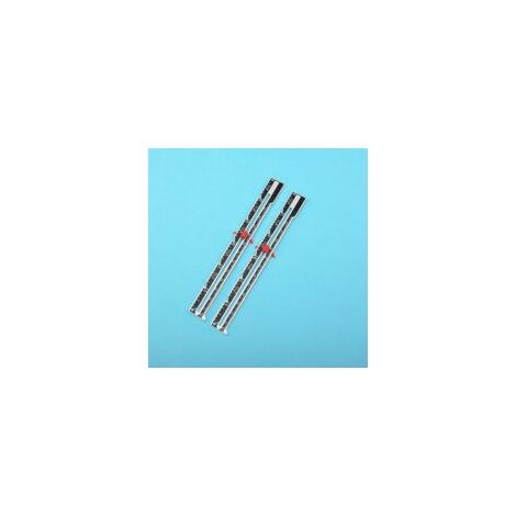 2 piezas de medidor de costura deslizante de metal, herramienta de medición de costura, regla medidora de acolchado para suministros de tejido, manualidades, costura, dobladillo, medición de costura p
