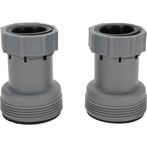 Adaptateurs de Tuyau de Piscine 2 Pièces, Raccords de Conversion Durables en ABS de 1.5 Pouces à 1.25 Pouces pour Piscines Hors Sol et Bains à Remous (1/5)