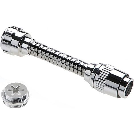 Rompigetto rubinetto lavello cucina con manicotto, idrobric, l 14 cm, idb blirom0079cr (1/3)