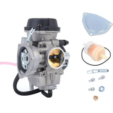 RHG Carburateur 36mm,Carburateur Moto ATV KFX 400 pour LTZ400 ATV 2003-2007 KFX400 2003-2006 Raptor 350 YFM350 2004-2006 2014 LTK400 2003-2007 DVX400 2004-2008 KSF400
