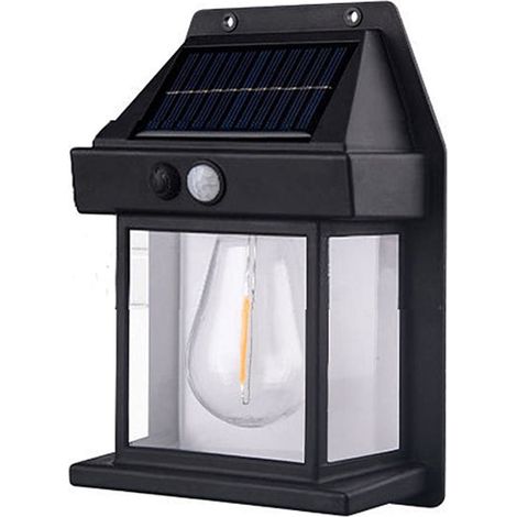 Solar Wall Light - Motion Sensor - Warm White LED - Sunrise Sunset Mode - 3 Lighting Modes - Outdoor Porch Fence Courtyard - 1 Piece (1/5)