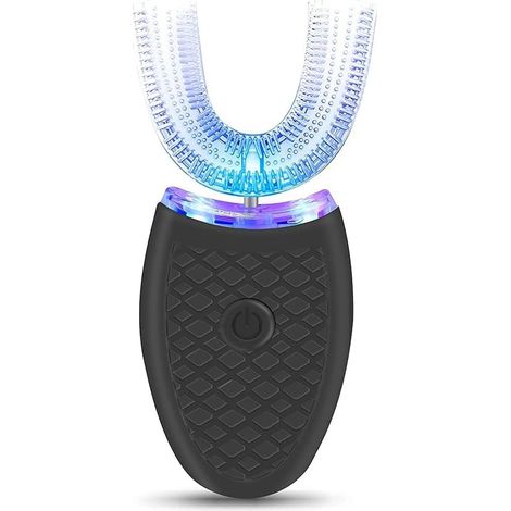ZHIJIA PREMIUM Brosse à dents électrique 2 en 1 rotative 360 degrés kit blanchiment dentaire intelligent noir soin dentaire complet (1/5)