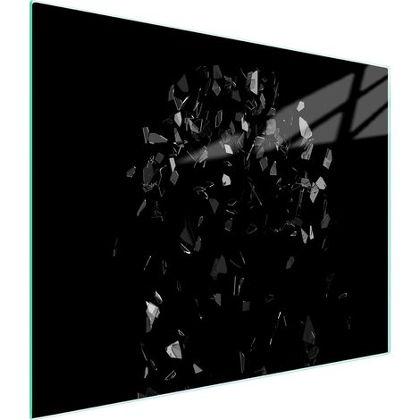 Glasschneidebrett 52x30 Schwarz