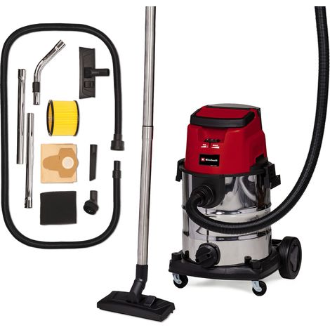 Einhell Aspirateur eaux et poussières sans fil TE-VC 36/25 Li S - Solo PXC (36V, cuve inox 25L, 76 Db) Livré sans Batterie ni Chargeur (1/5)