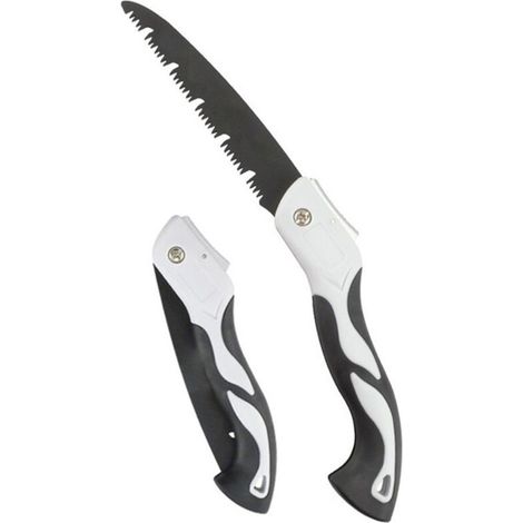 Scie à bûches pliante, scie à main pliante portable pour usage domestique, scie d'élagage pour bois sec, outil de coupe pour le travail du bois, le camping et le jardinage, cisaille à élagage, taille-