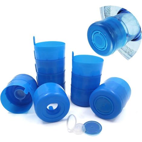 Lot de 12 bouchons réutilisables anti-fuites pour bonbonnes d'eau de 3/5 gallons (1/5)