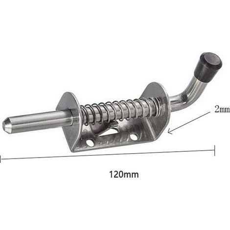 Boulon à ressort en acier très résistant pour porte de garage ou abri de jardin (1/5)