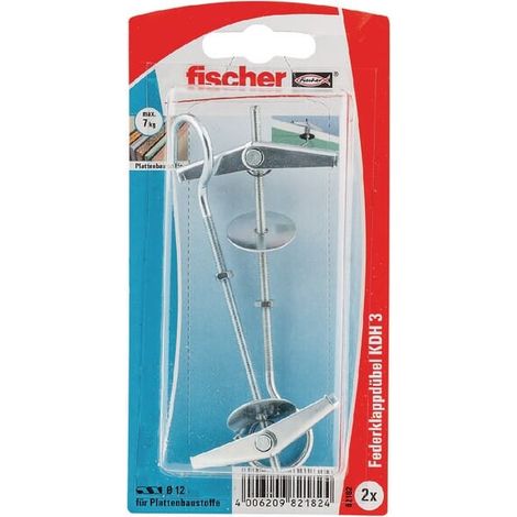 Tassello con chiusura a molla e gancio rotondo 2 FISCHER KDH3K