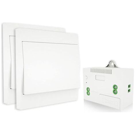 Selbstversorgender, batterieloser Funkschalter, drahtlose Fernbedienung für Lampen und Elektrogeräte, wasserdicht und sicher, kann direkt im Badezimmer installiert werden. (1/5)