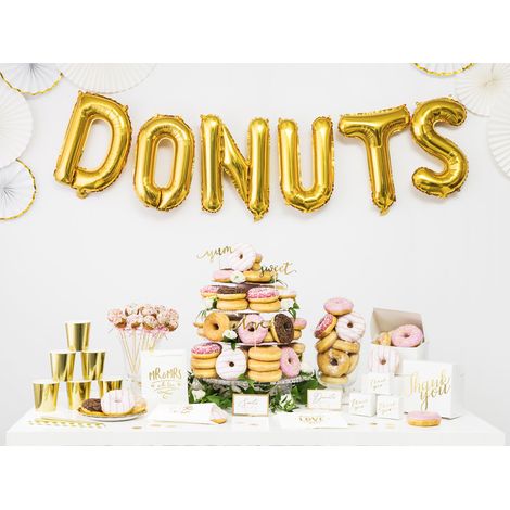 Scatole decorative per torte - Grazie, oro, 14x8,5x14cm (1 confezione / 10 pz.) (1/3)