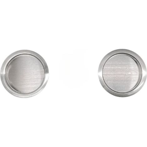Poignée cuvette encastrée ronde pour porte coulissante