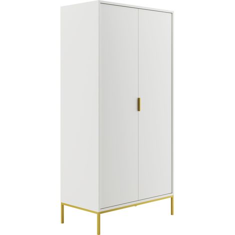 Schrank Seattle mit 2 Türen, Weiß, 205.4cm
