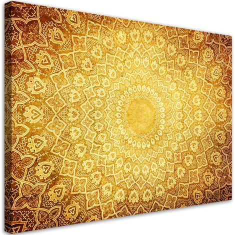 Quadro su tela, Oro Mandala Abstraction - 90x60 (1/5)