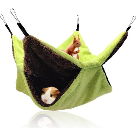 Hängematte für Meerschweinchen, Hängematte für Haustierkäfige, Wärmekäfig, Hängematte für Hamster, Hängematte für Haustierkäfige, geeignet für Frettchen, Gleithörnchen, Ratten und Kleintiere.